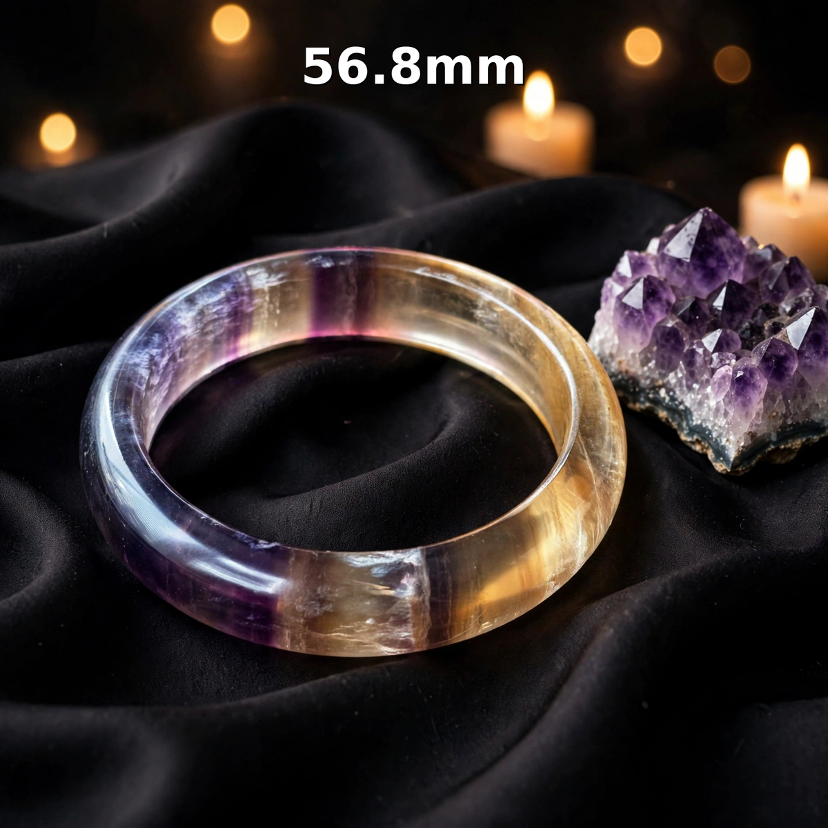 Old Mine Layered Fluorite Bangles