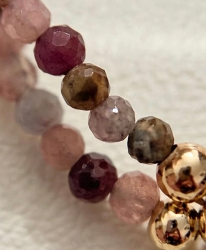Tourmaline & Star Shell Pearl Bracelet