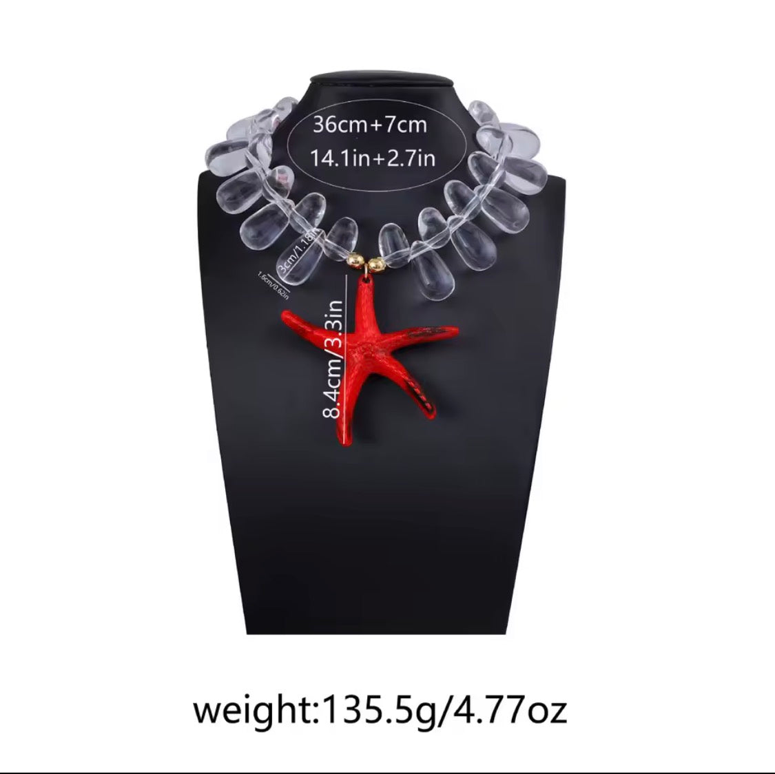 Turquoise Starfish Statement Necklace