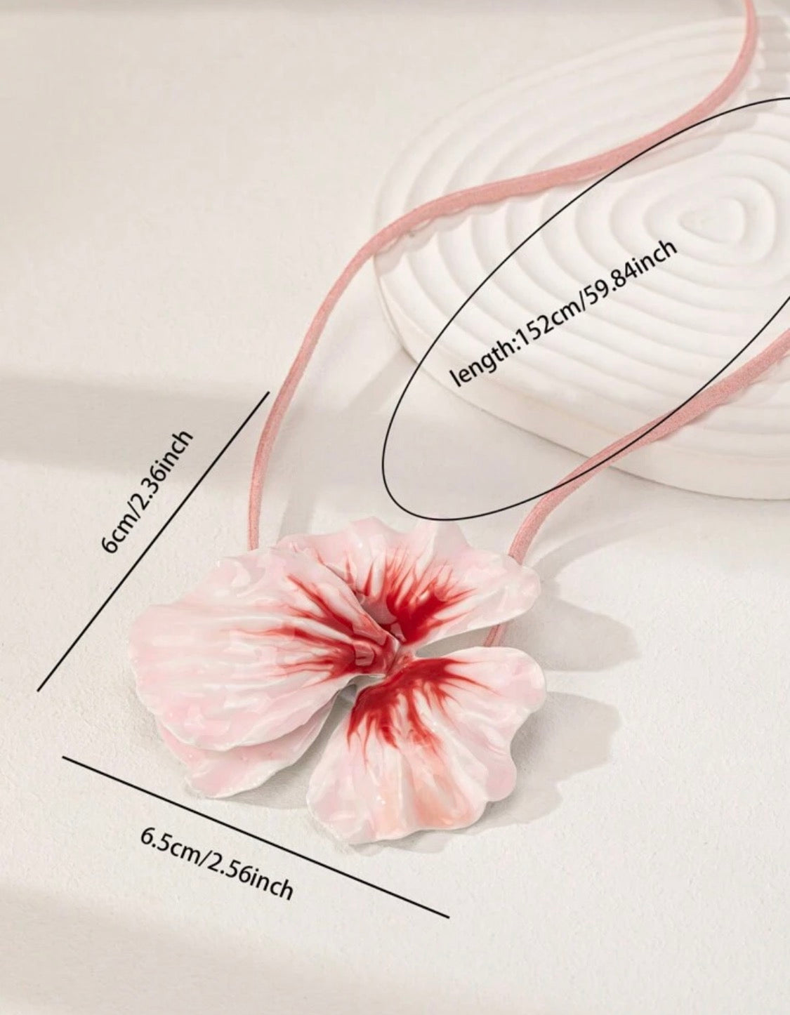 Hibiscus Flower Wrap Choker Necklace