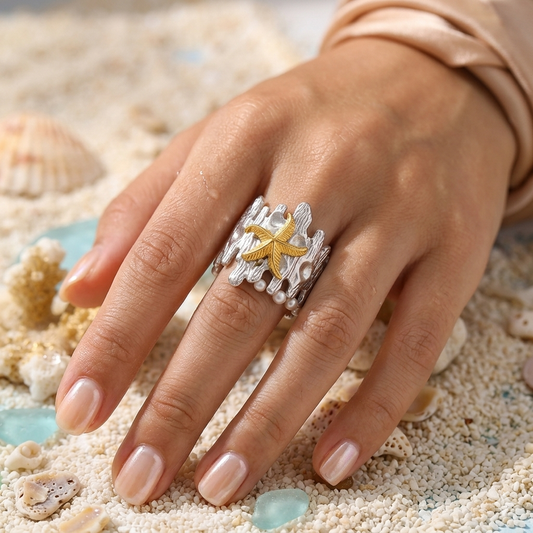 Starfish Coral Reef Ring