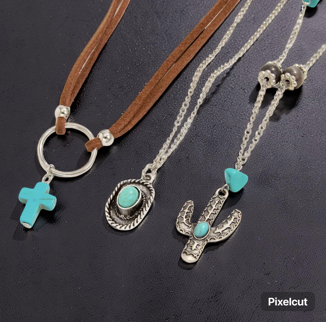 Turquoise Western Layered Necklace Set