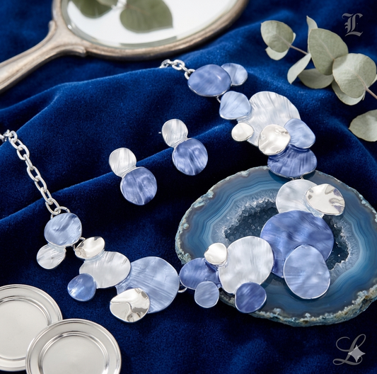 Aura of Pearl Statement Necklace & Earring Set