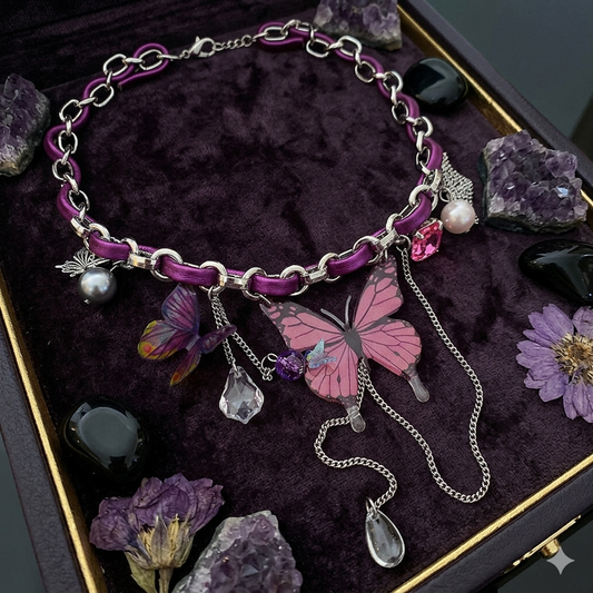 Charming Butterfly Choker Necklace
