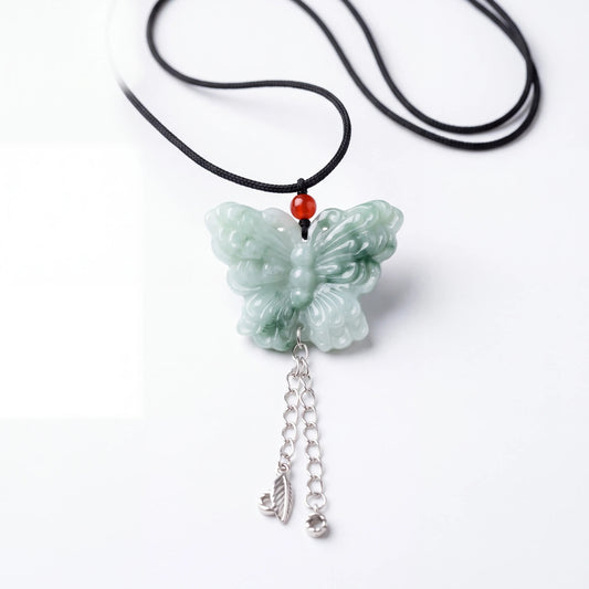 Jade Butterfly String Necklace