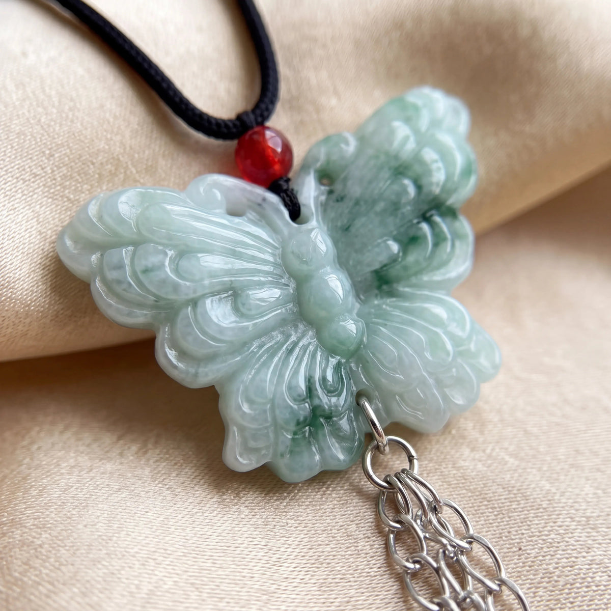 Jade Butterfly String Necklace