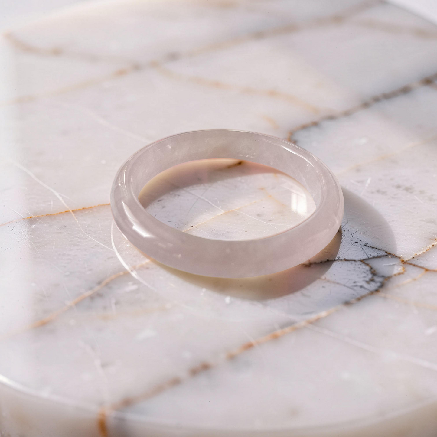 Madagascar Rose Quartz Bangle