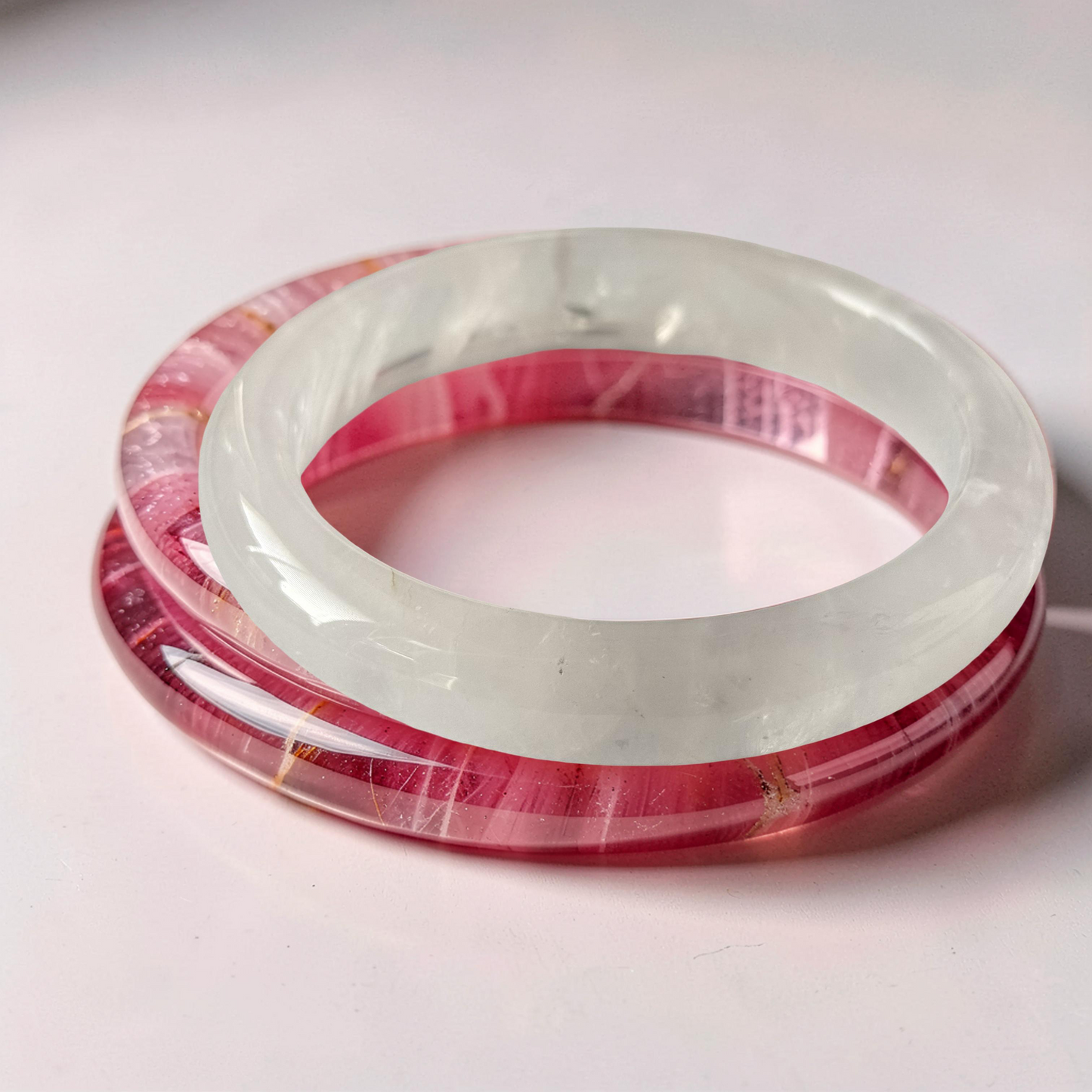 Madagascar Rose Quartz Bangle
