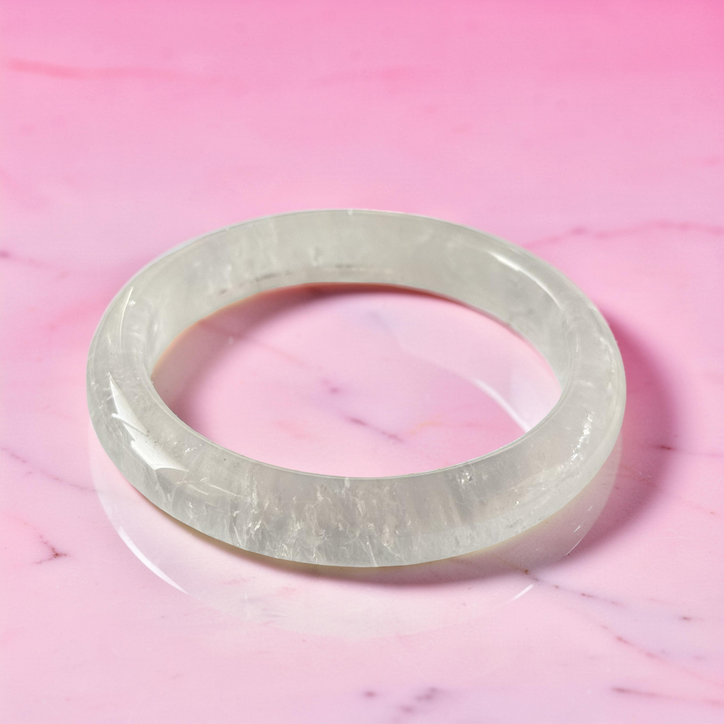 Madagascar Rose Quartz Bangle