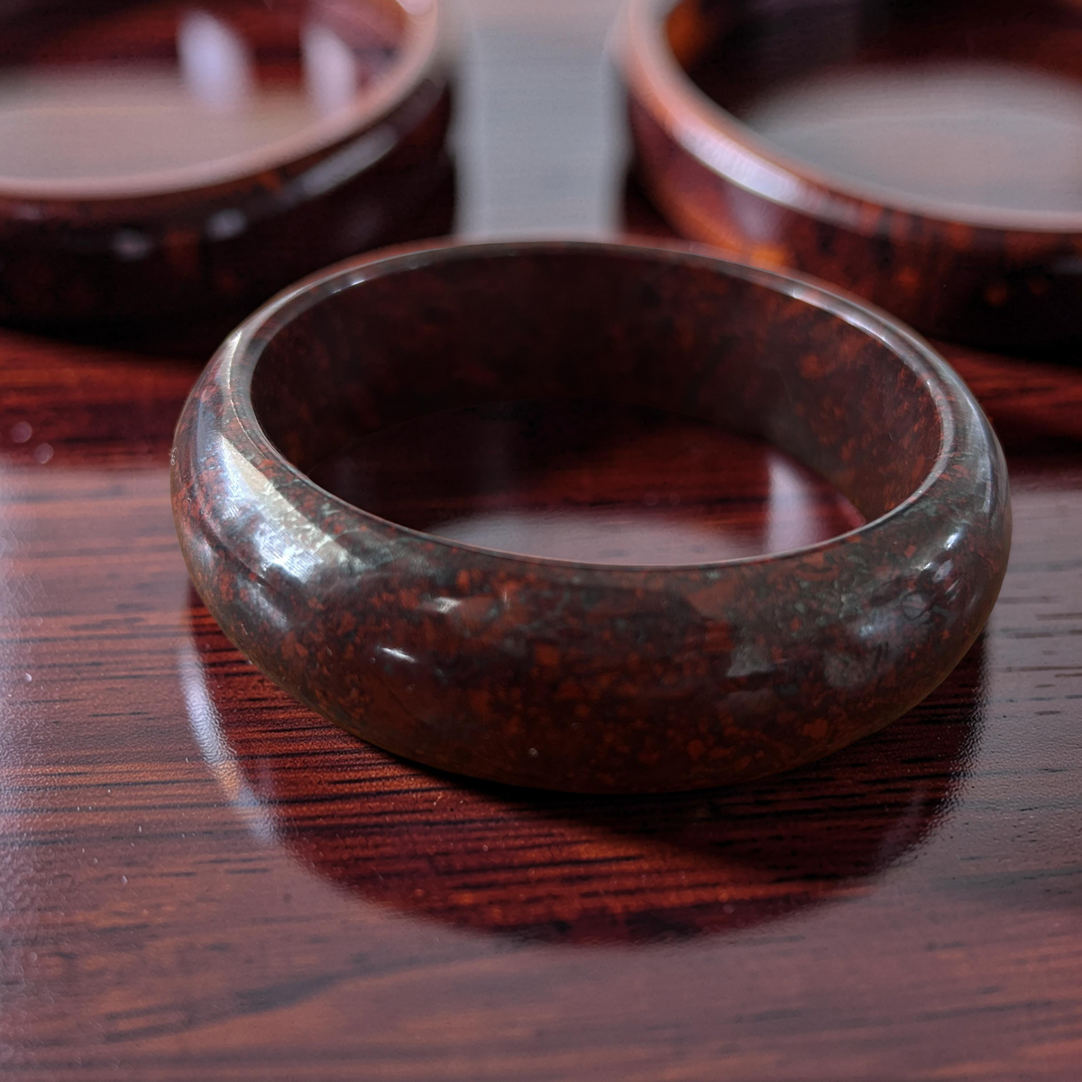 Deep Red Jasper Bangle