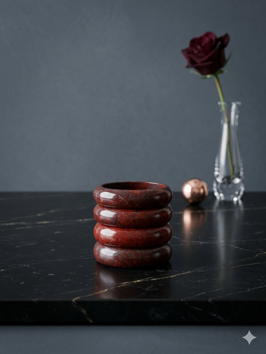 Deep Red Jasper Bangle