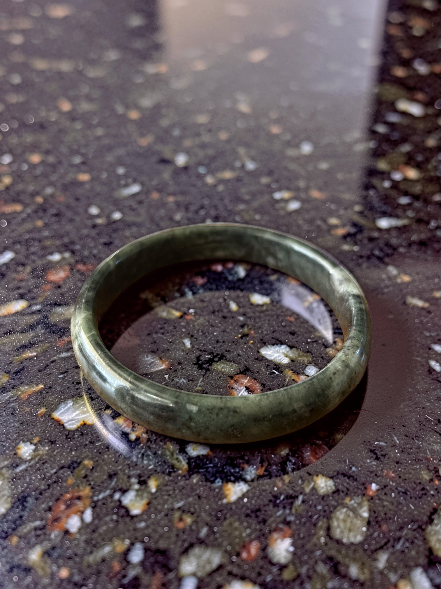 Nephrite Jade Nymph Bangle | Medicine King Stone