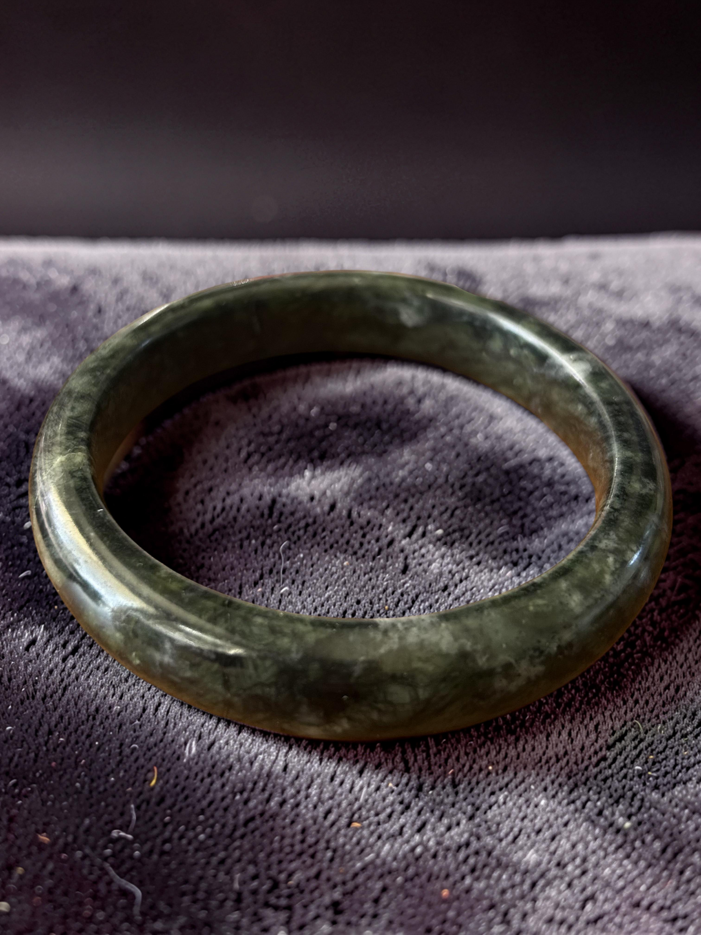 Nephrite Jade Nymph Bangle | Medicine King Stone