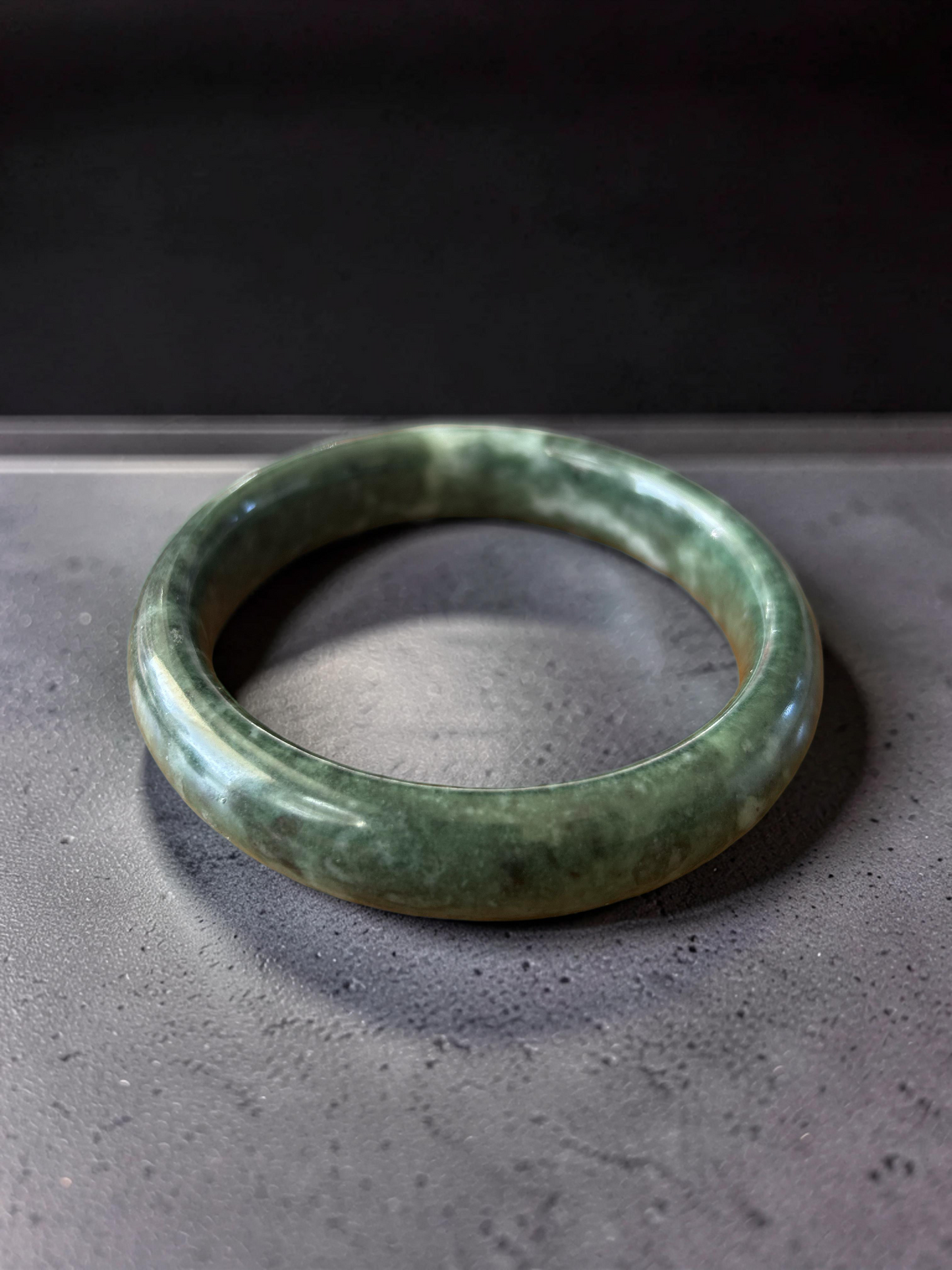 Nephrite Jade Nymph Bangle | Medicine King Stone