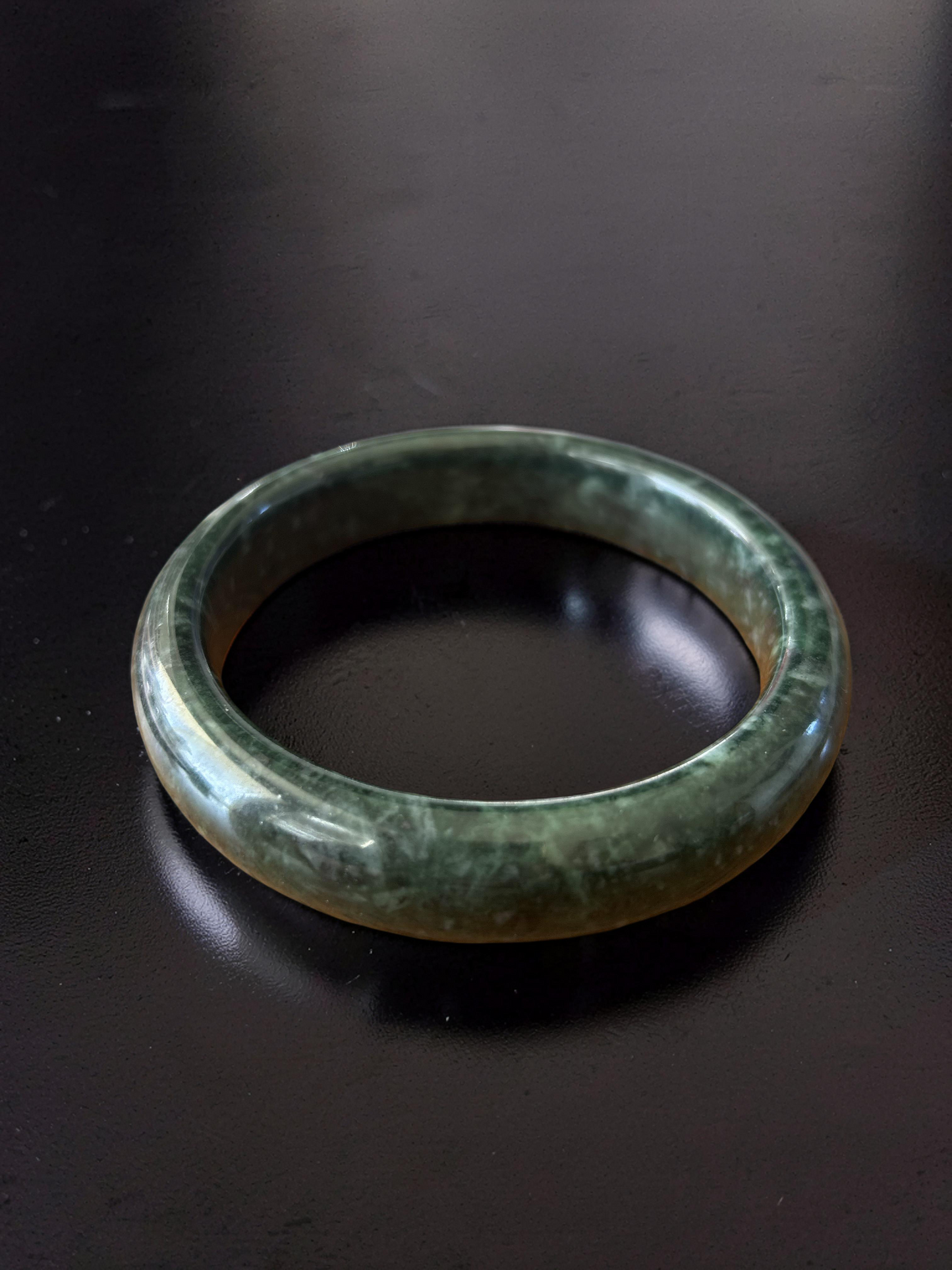 Nephrite Jade Nymph Bangle | Medicine King Stone