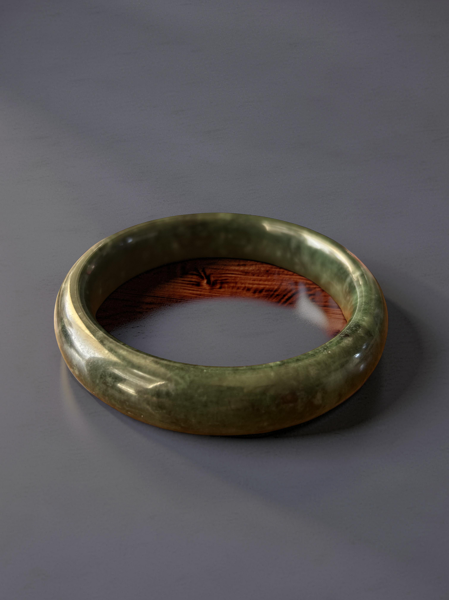 Nephrite Jade Nymph Bangle | Medicine King Stone
