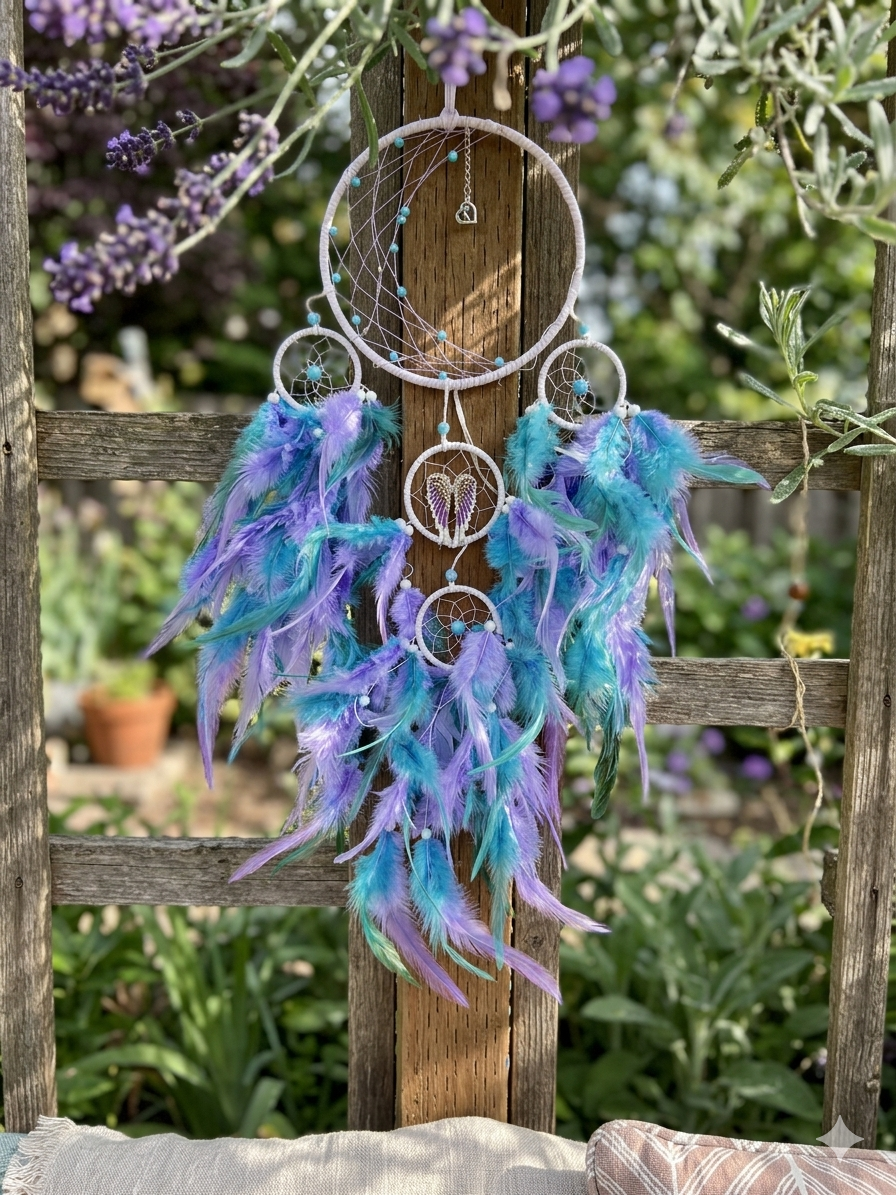 Purple and Blue Dream Catcher