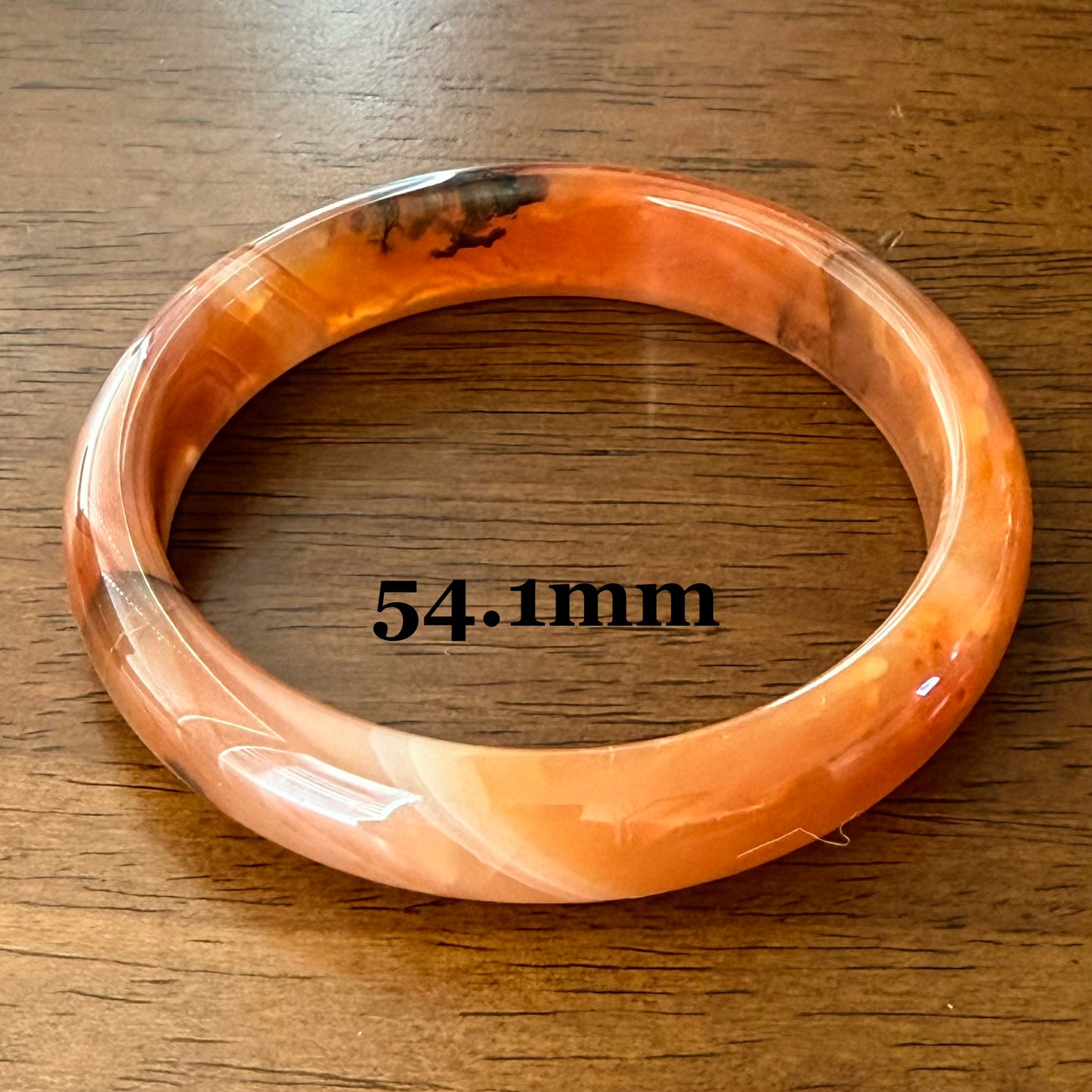 Natural Agate Bangle | Small Size Wrist | Soluna Gems™