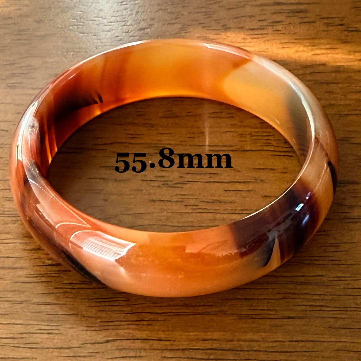 Natural Agate Bangle | Small Size Wrist | Soluna Gems™
