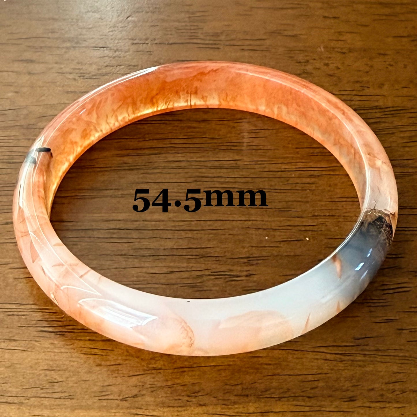 Natural Agate Bangle | Small Size Wrist | Soluna Gems™