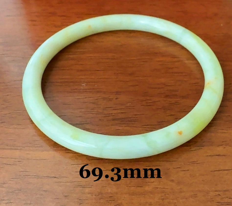 Cauliflower Jade Bangle Bracelet, Nephrite Jade