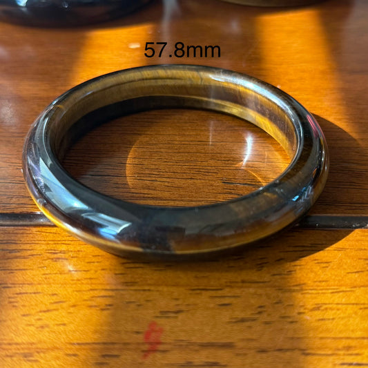 Natural Golden Tiger's Eye Bangle Bracelet