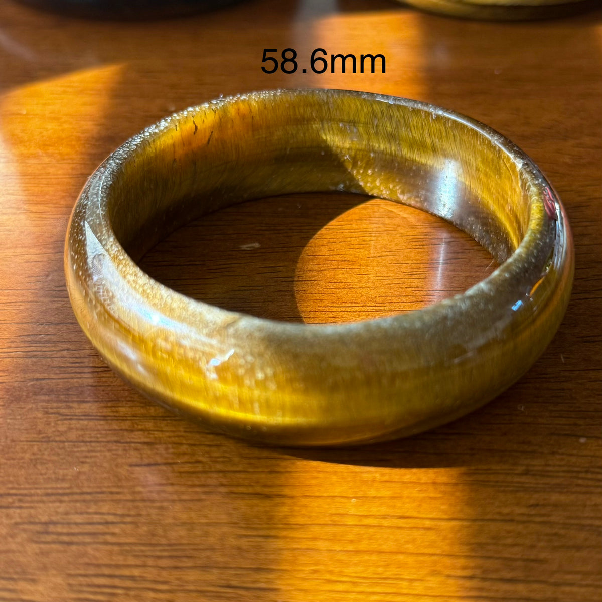 Natural Golden Tiger's Eye Bangle Bracelet
