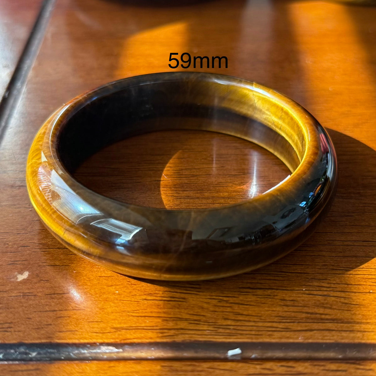 Natural Golden Tiger's Eye Bangle Bracelet