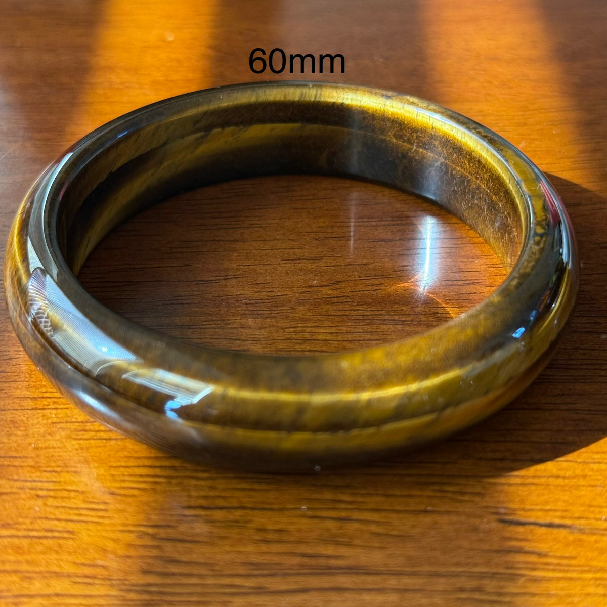 Natural Golden Tiger's Eye Bangle Bracelet
