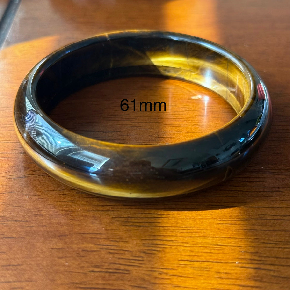 Natural Golden Tiger's Eye Bangle Bracelet