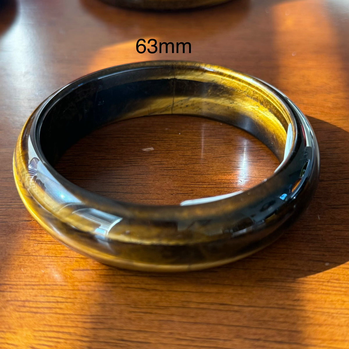 Natural Golden Tiger's Eye Bangle Bracelet