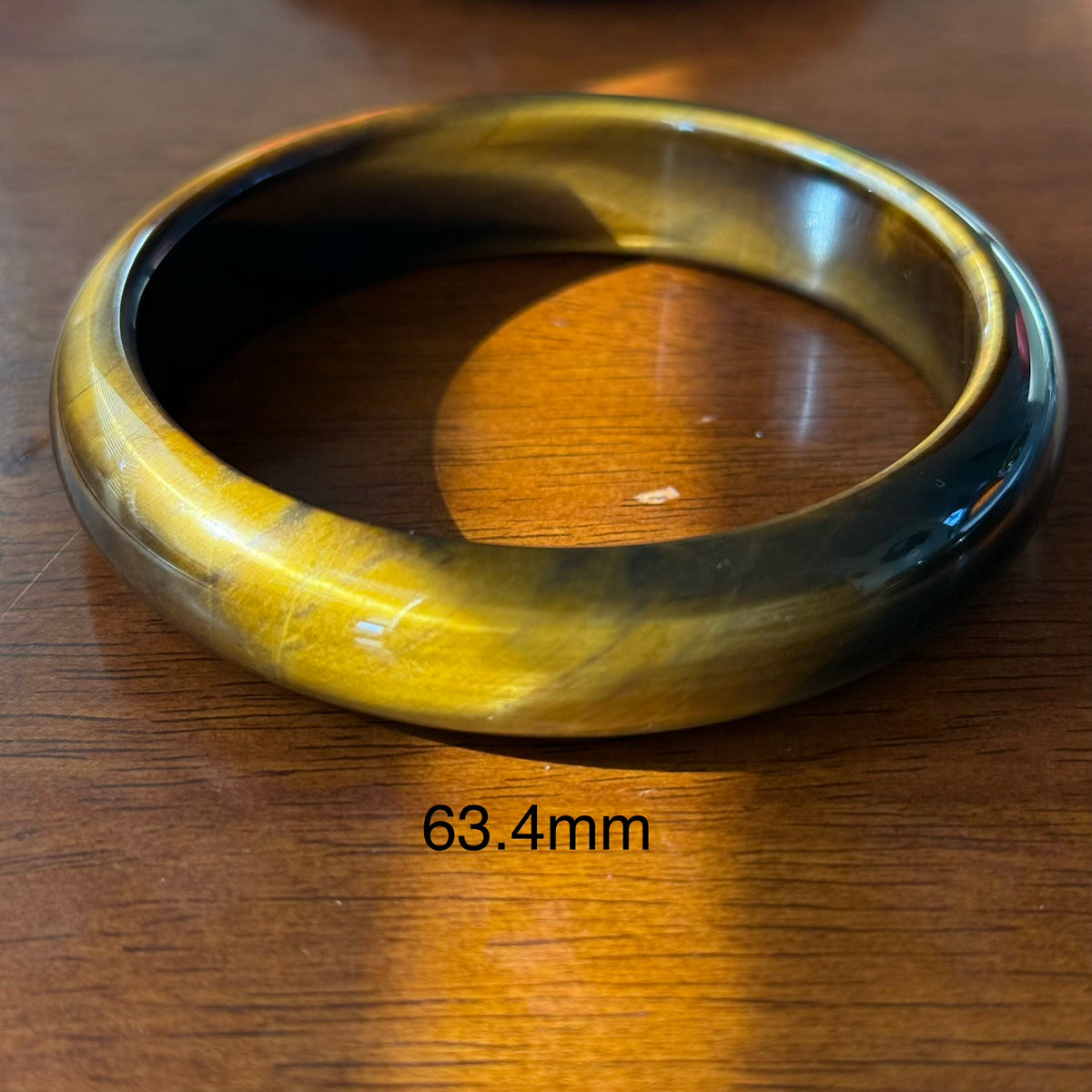 Natural Golden Tiger's Eye Bangle Bracelet