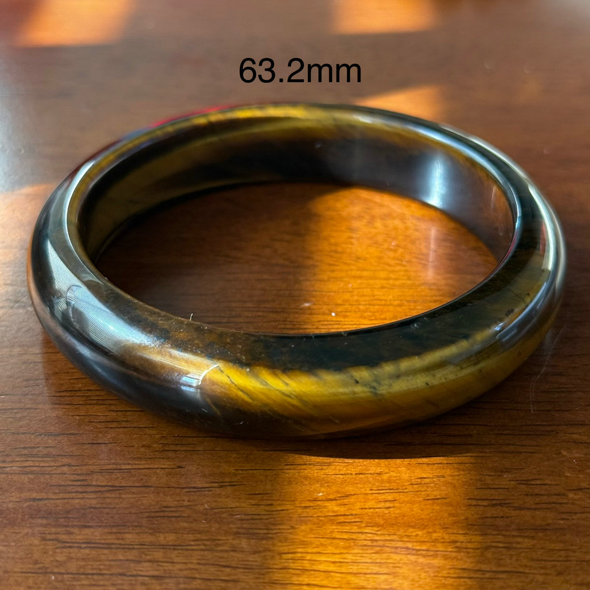 Natural Golden Tiger's Eye Bangle Bracelet