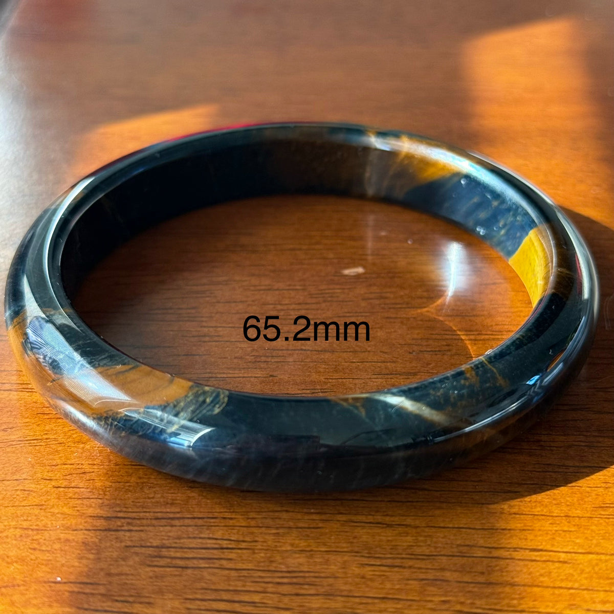 Natural Golden Tiger's Eye Bangle Bracelet