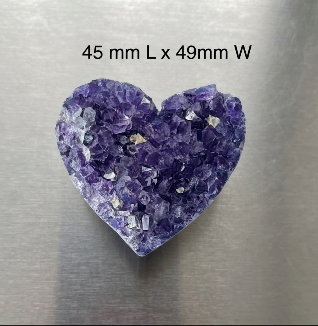 Amethyst Druzy Heart Cluster