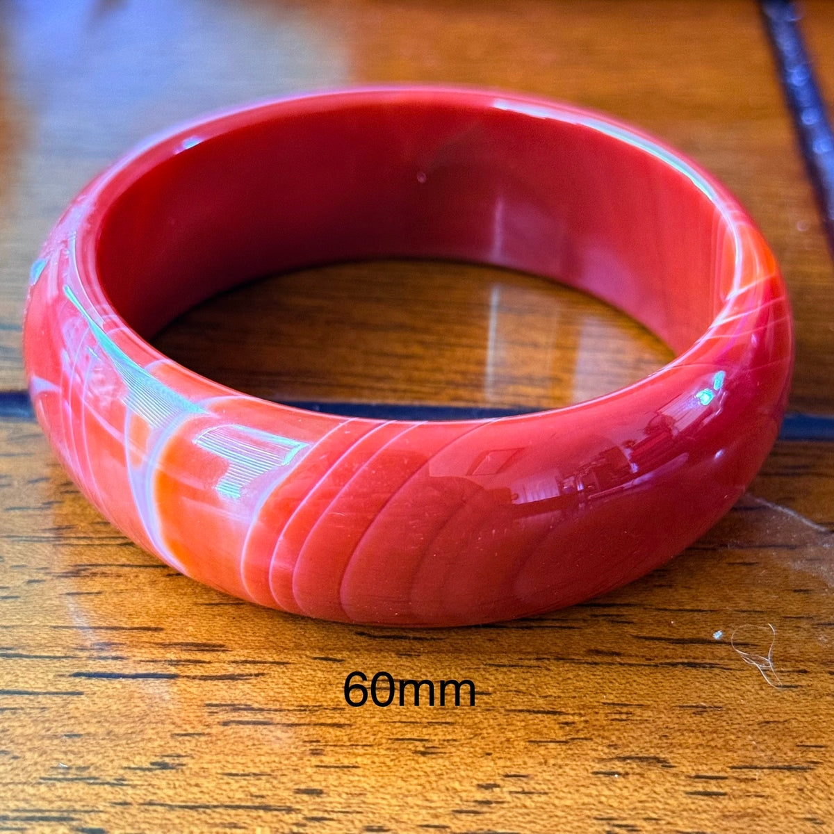 Carnelian Bangle Bracelet - Energy, Confidence S-XL wrist