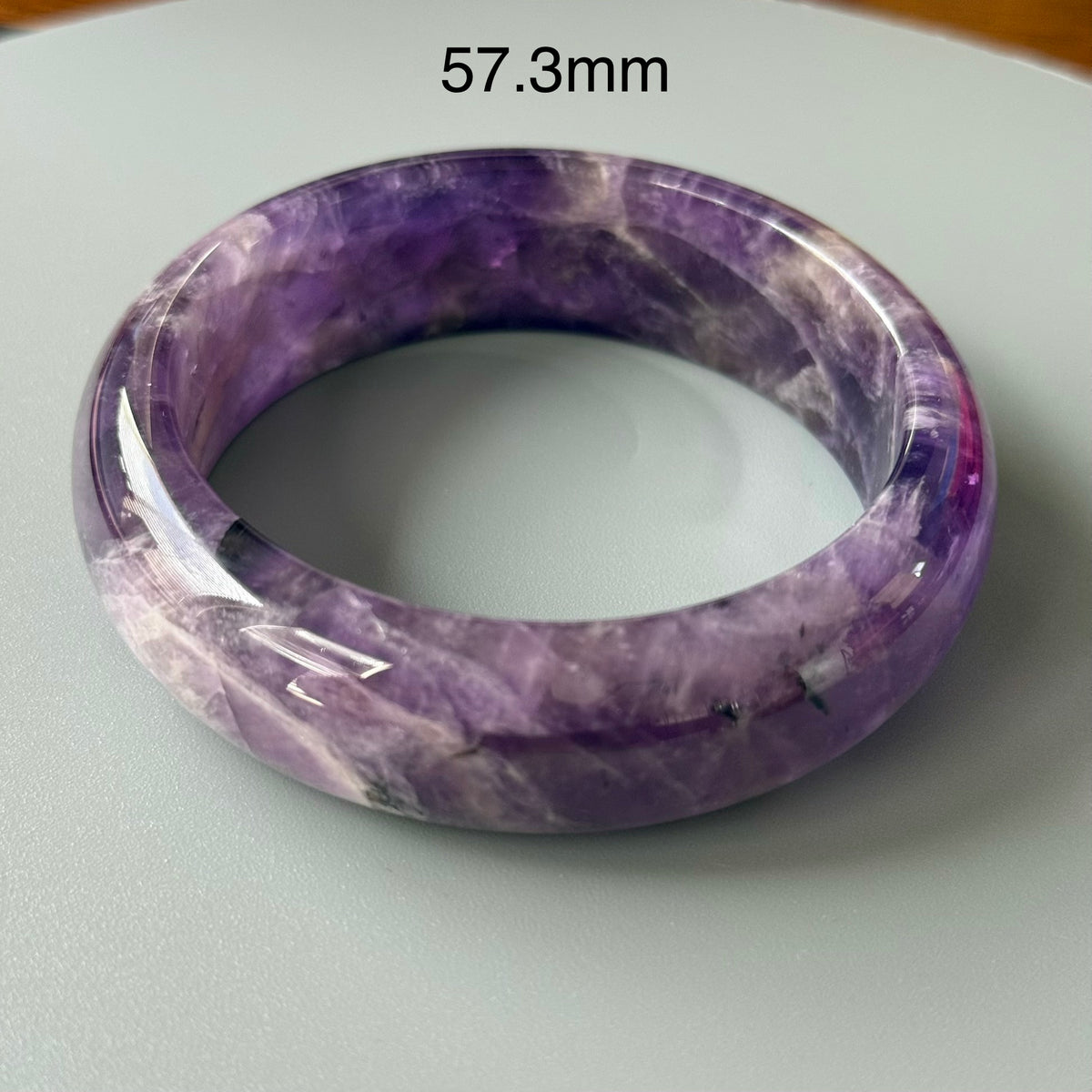 Natural Amethyst Crystal Bangle