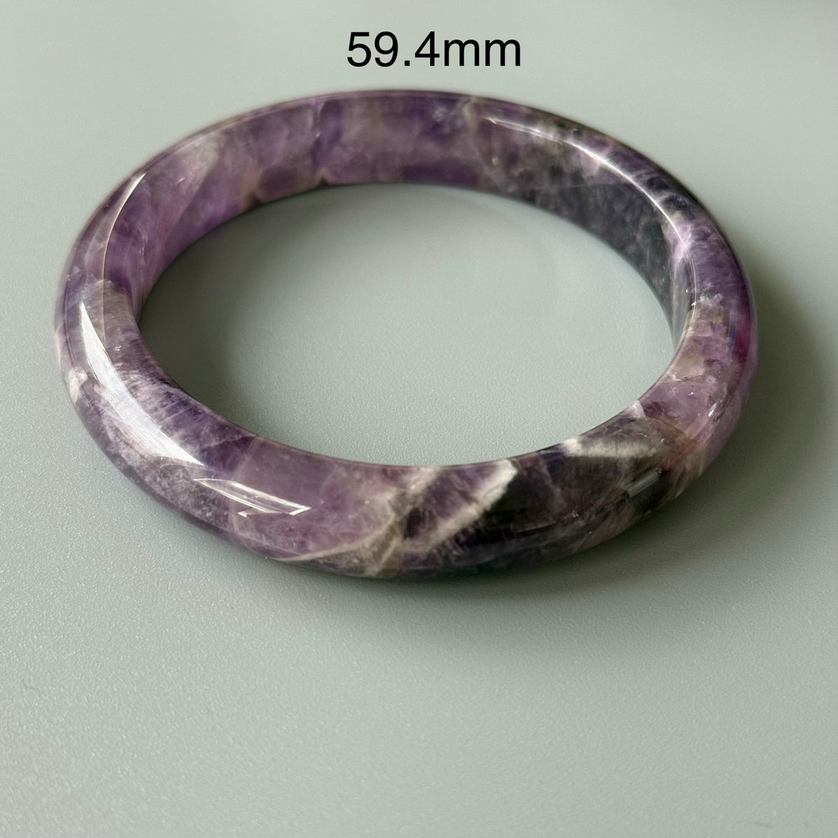Natural Amethyst Crystal Bangle