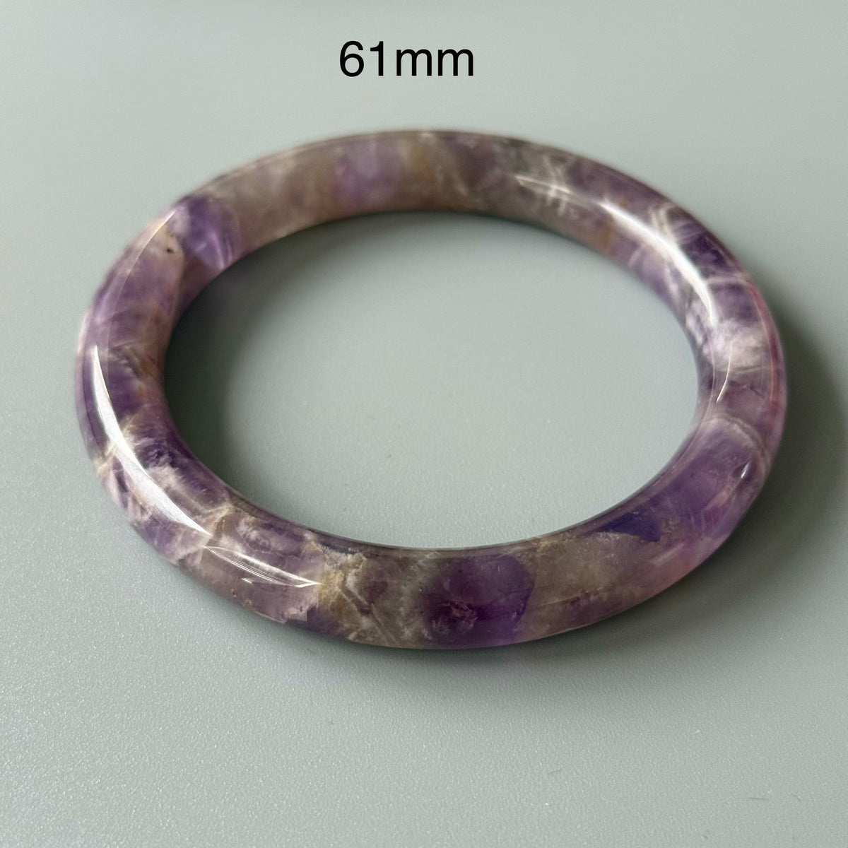 Natural Amethyst Crystal Bangle