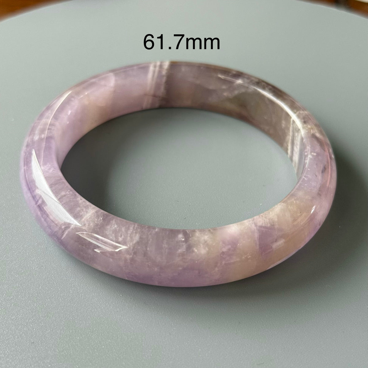Natural Amethyst Crystal Bangle
