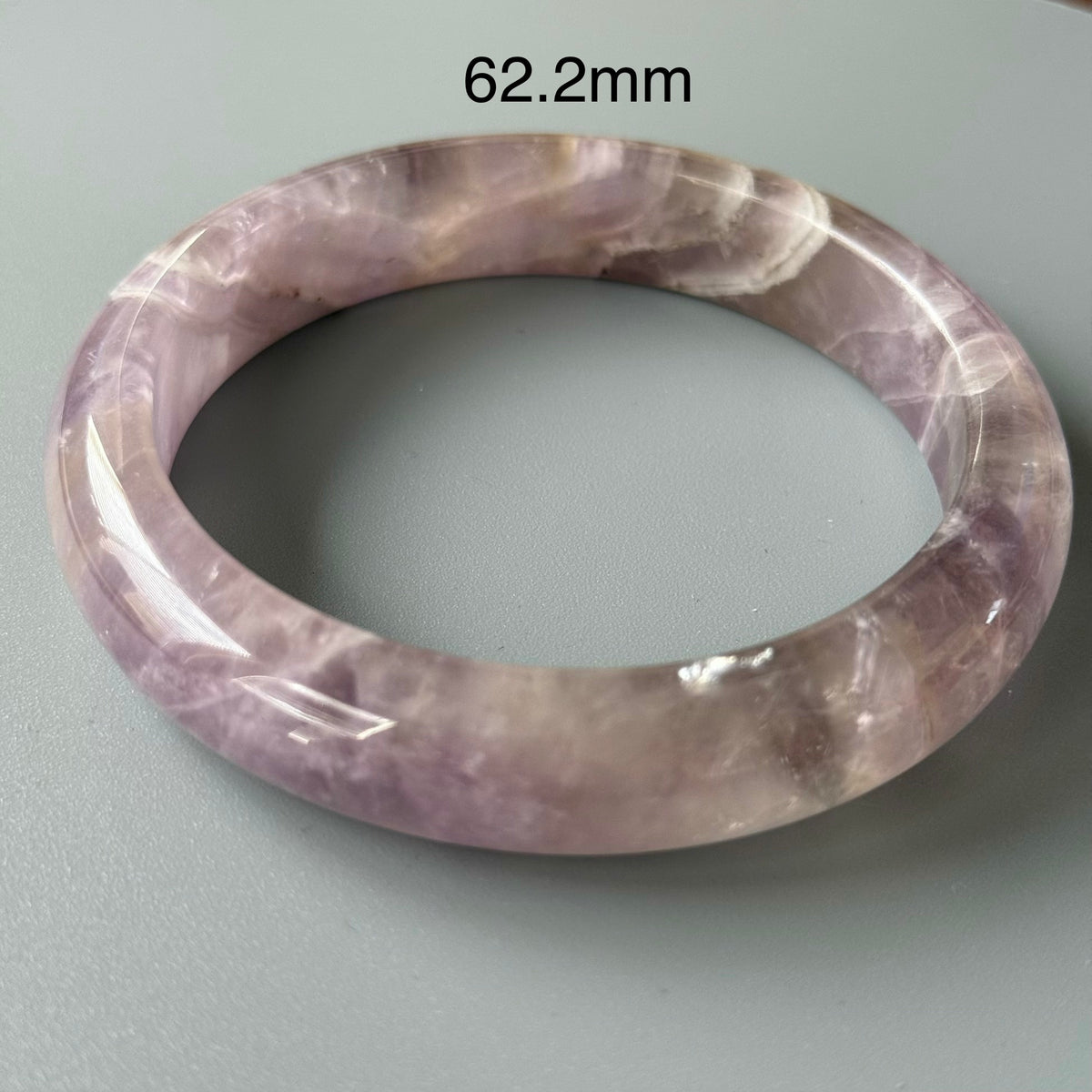 Natural Amethyst Crystal Bangle