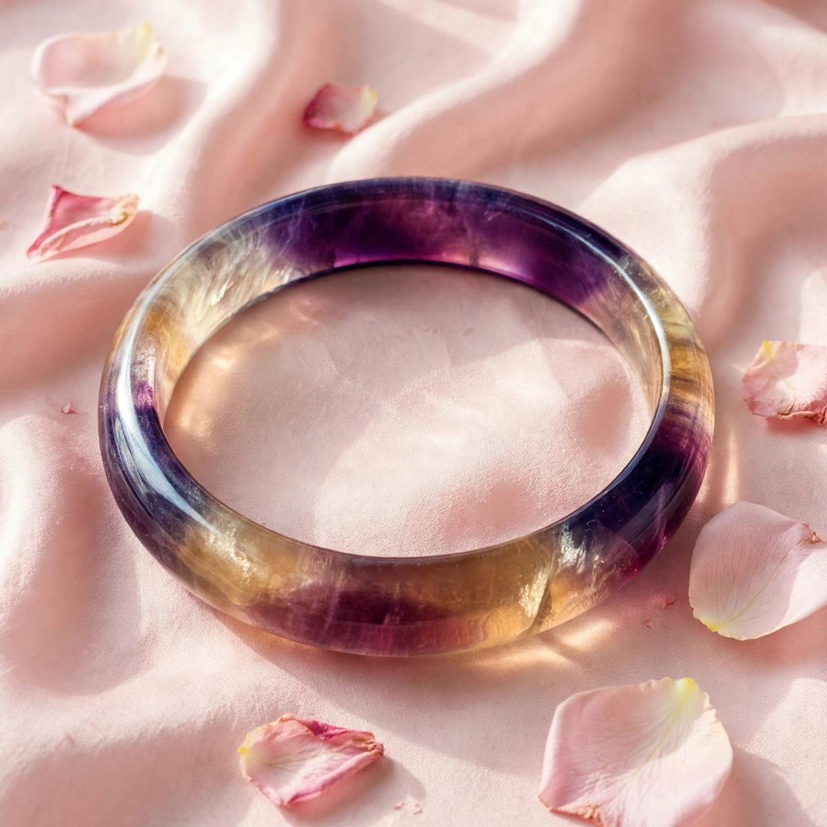 Old Mine Layered Fluorite Bangles