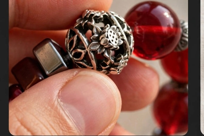 Ember Glow Fire Quartz & Carnelian Bracelet