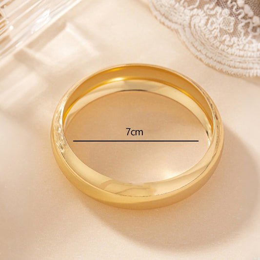 Gilded Ritual: 18K Gold-Plated Everyday Bangle