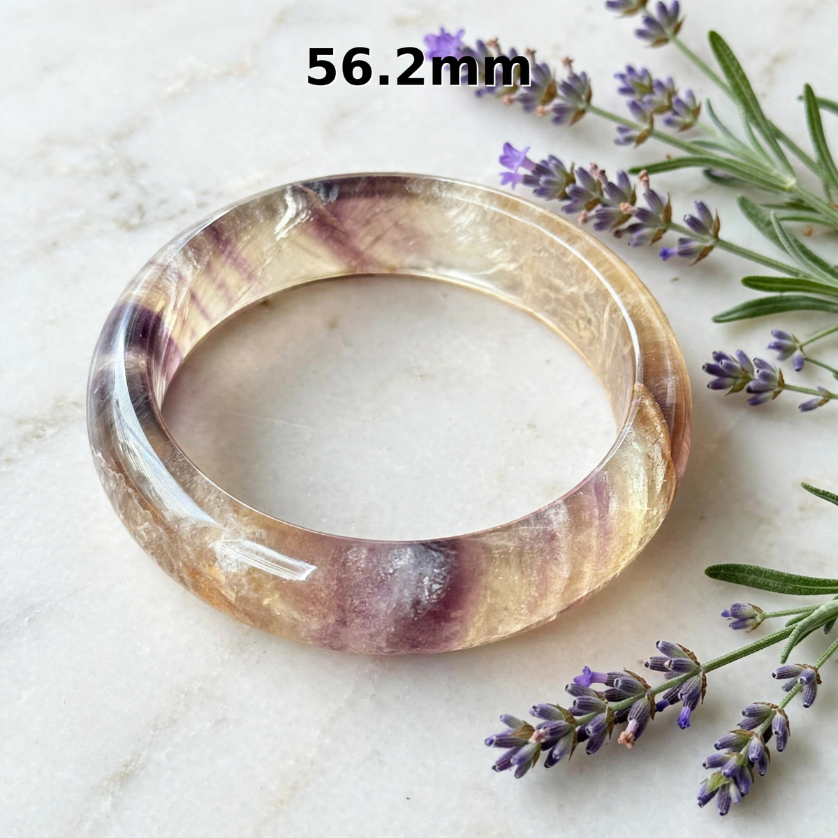 Old Mine Layered Fluorite Bangles
