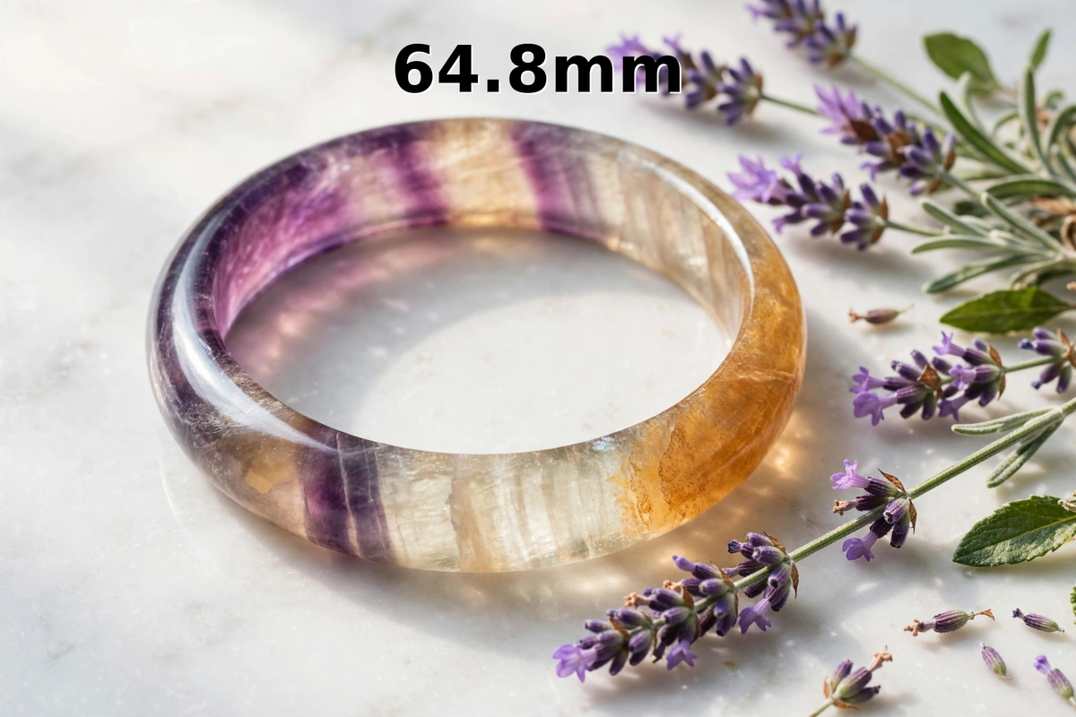 Old Mine Layered Fluorite Bangles