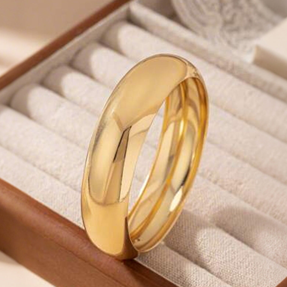 Gilded Ritual: 18K Gold-Plated Everyday Bangle