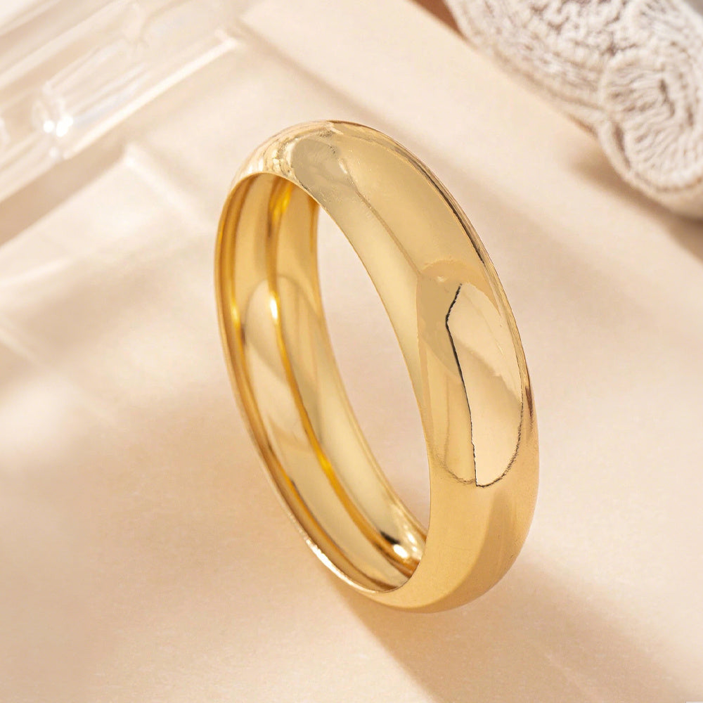 Gilded Ritual: 18K Gold-Plated Everyday Bangle