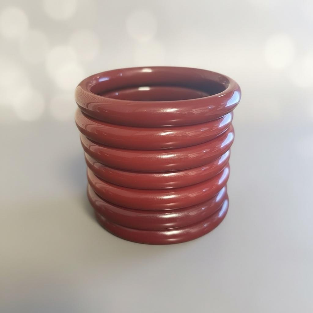 Wine Red Chalcedony Agate Bangle Bracelet